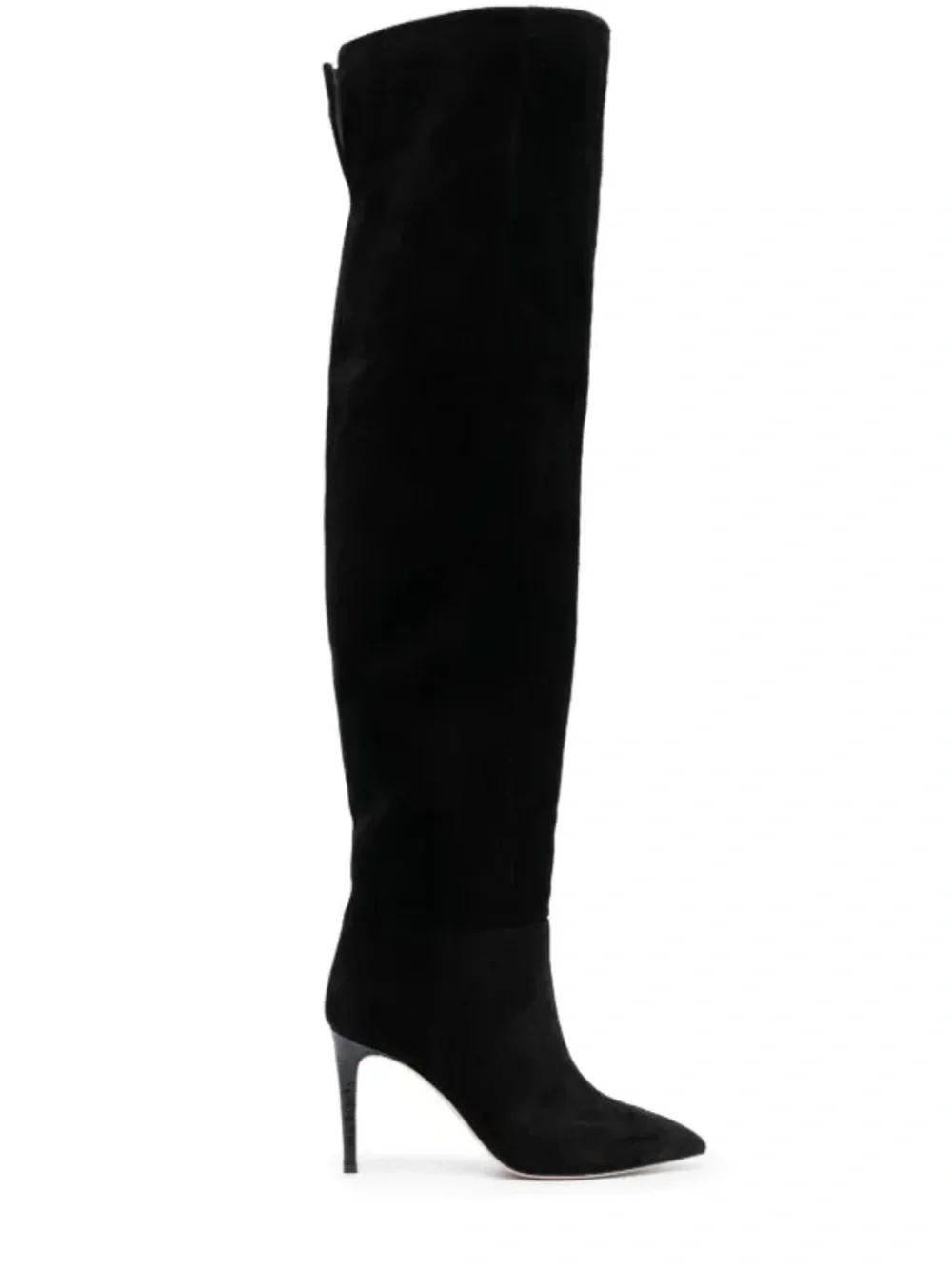 Paris Texas Black Calf Suede Stiletto Over The Knee Boots 85 Size 41